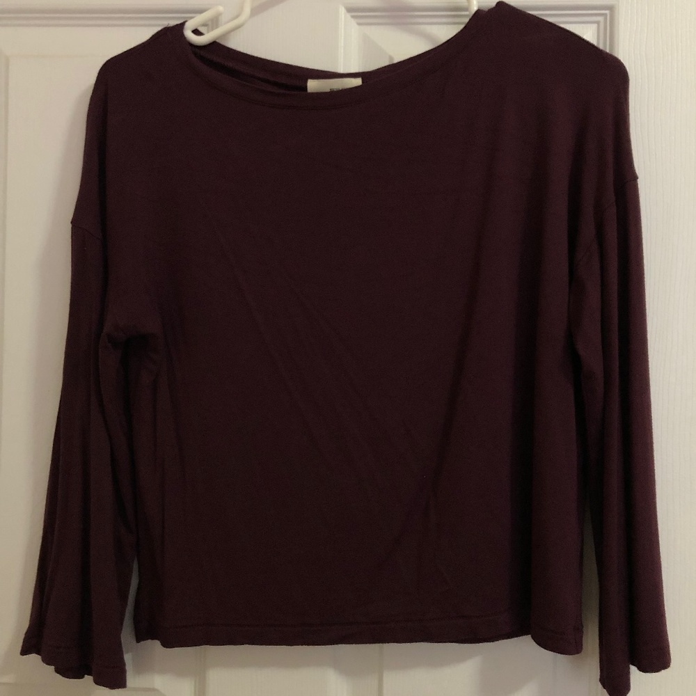 Wilfred free burgundy long sleeve shirt